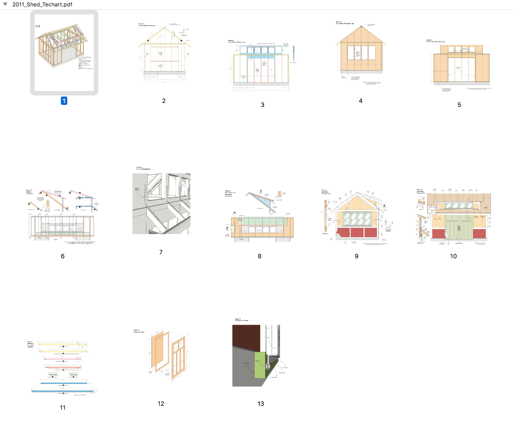 Shed Plans Contact Sheet